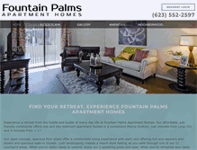 Tablet Screenshot of fountainpalmsapts.com